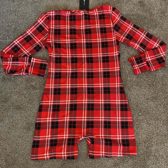 NWT Plaid Sleep Romper - Picture 4 of 11
